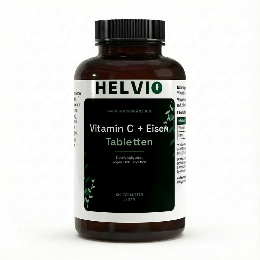Eisen + Vitamin C - 120 vegane Tabletten