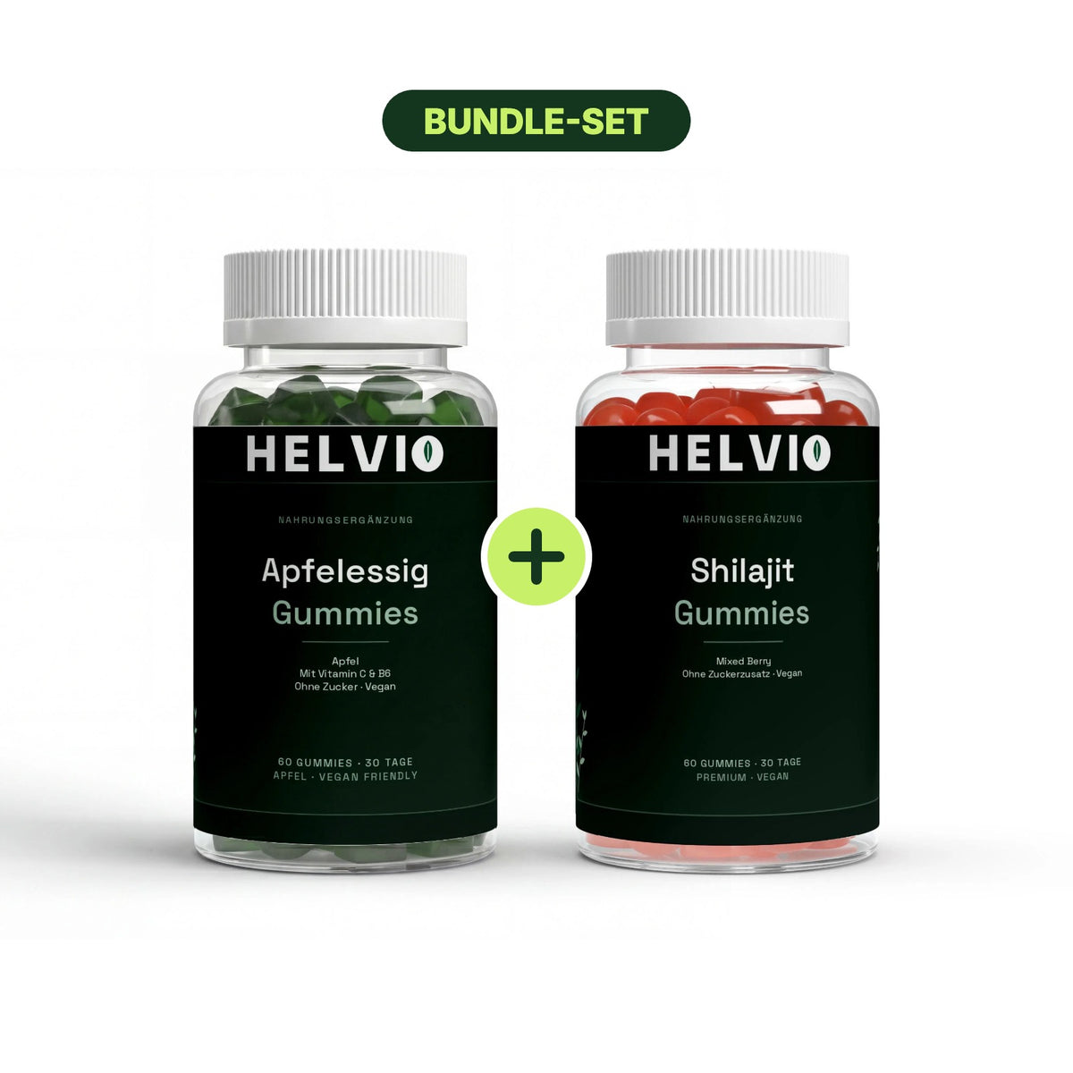 Power-Duo Bundle: Apfelessig Gummies + Shilajit 1000mg Gummies
