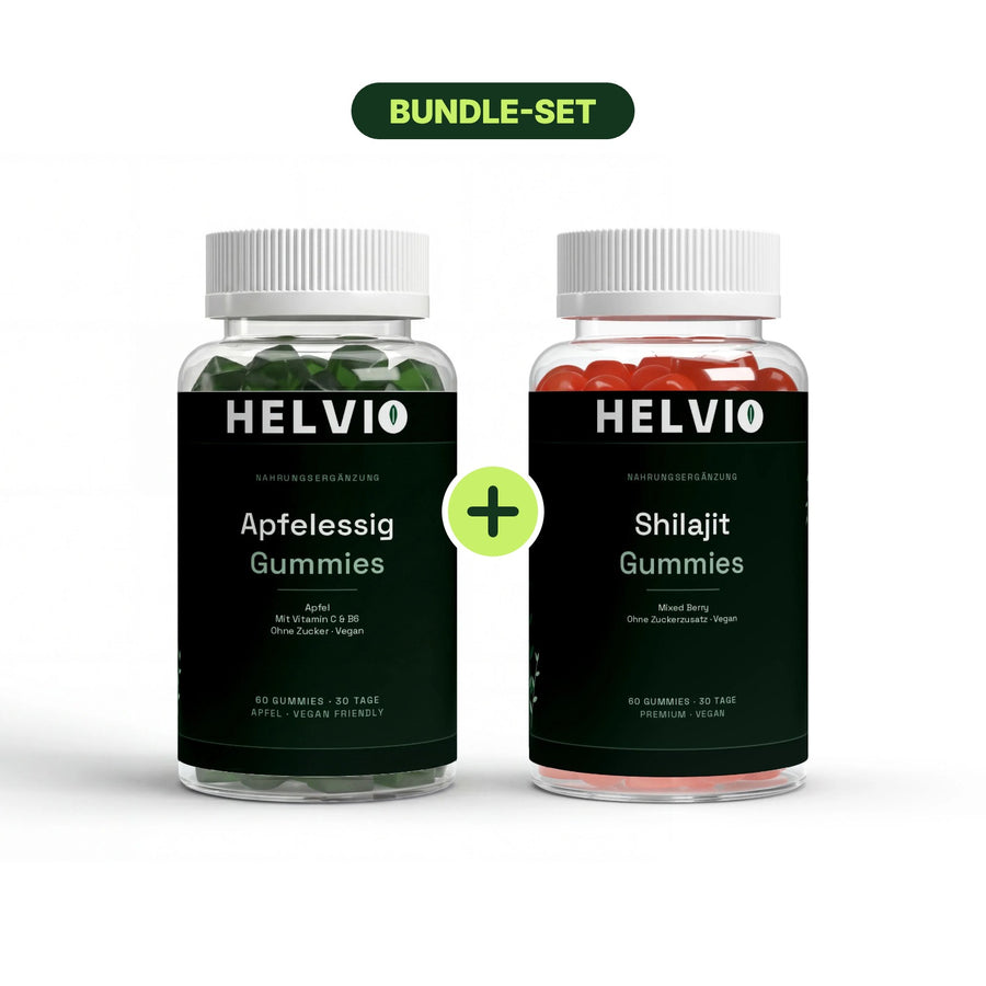 Power-Duo: Apfelessig + Shilajit 1000mg Gummies