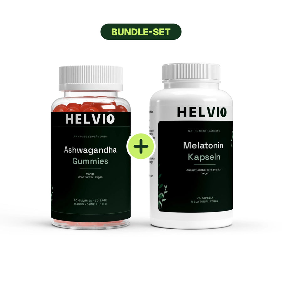 Abend-Duo: Ashwagandha Gummies + Melatonin Kapseln