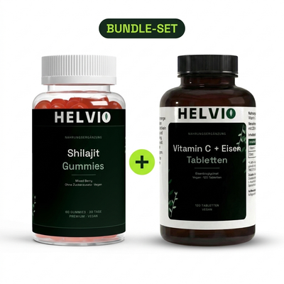 Energie-Duo: Shilajit 1000mg + Eisen