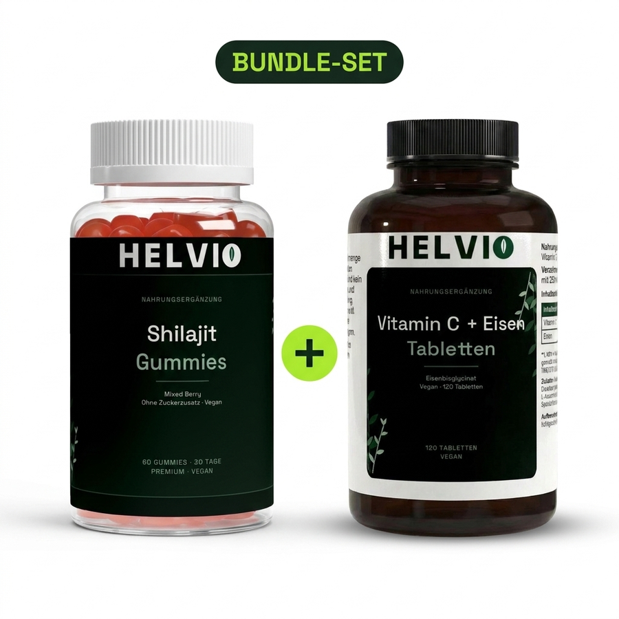 Energie-Duo: Shilajit 1000mg + Eisen